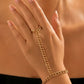 Double Chunky Chain Ring Bracelet
