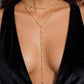 Long Drop Capsule Y Deep Necklace