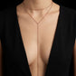 Long Drop Delicate Y Deep Necklace