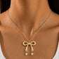 Bow Pearl Necklace