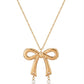 Bow Pearl Necklace