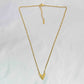 V Chain Pendant Necklace