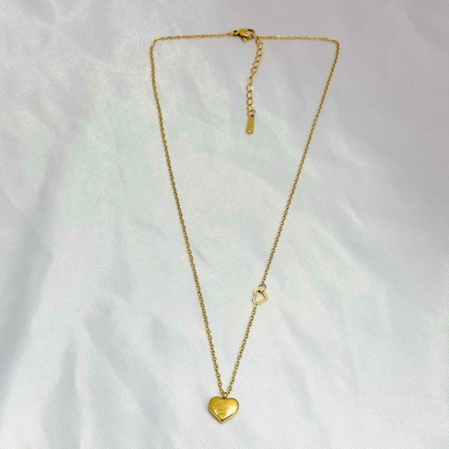 Dual Heart Tiffany New York Necklace