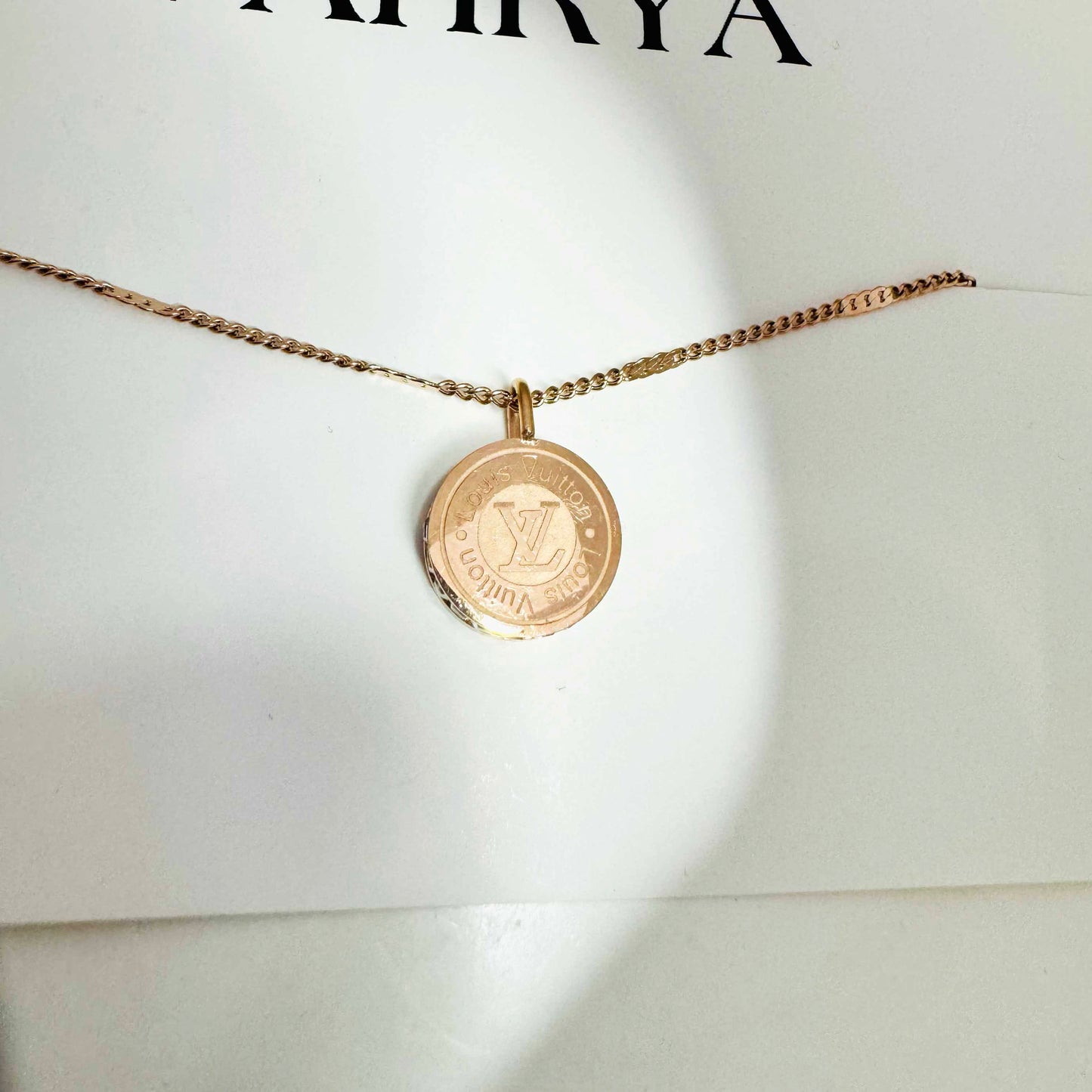 Rose Gold Pendant Necklace