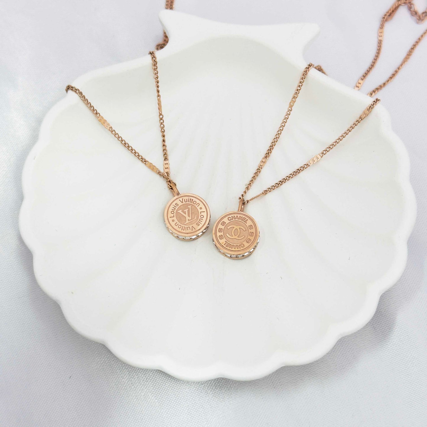 Rose Gold Pendant Necklace