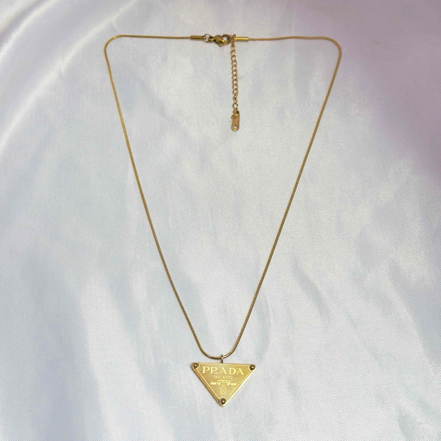 Prada Charm Pendant Necklace