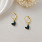 Noir Heart Earrings
