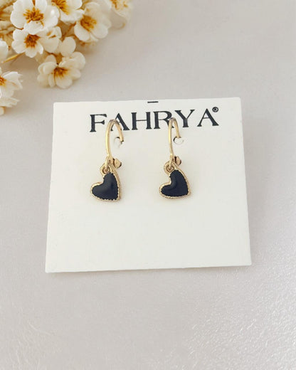 Noir Heart Earrings