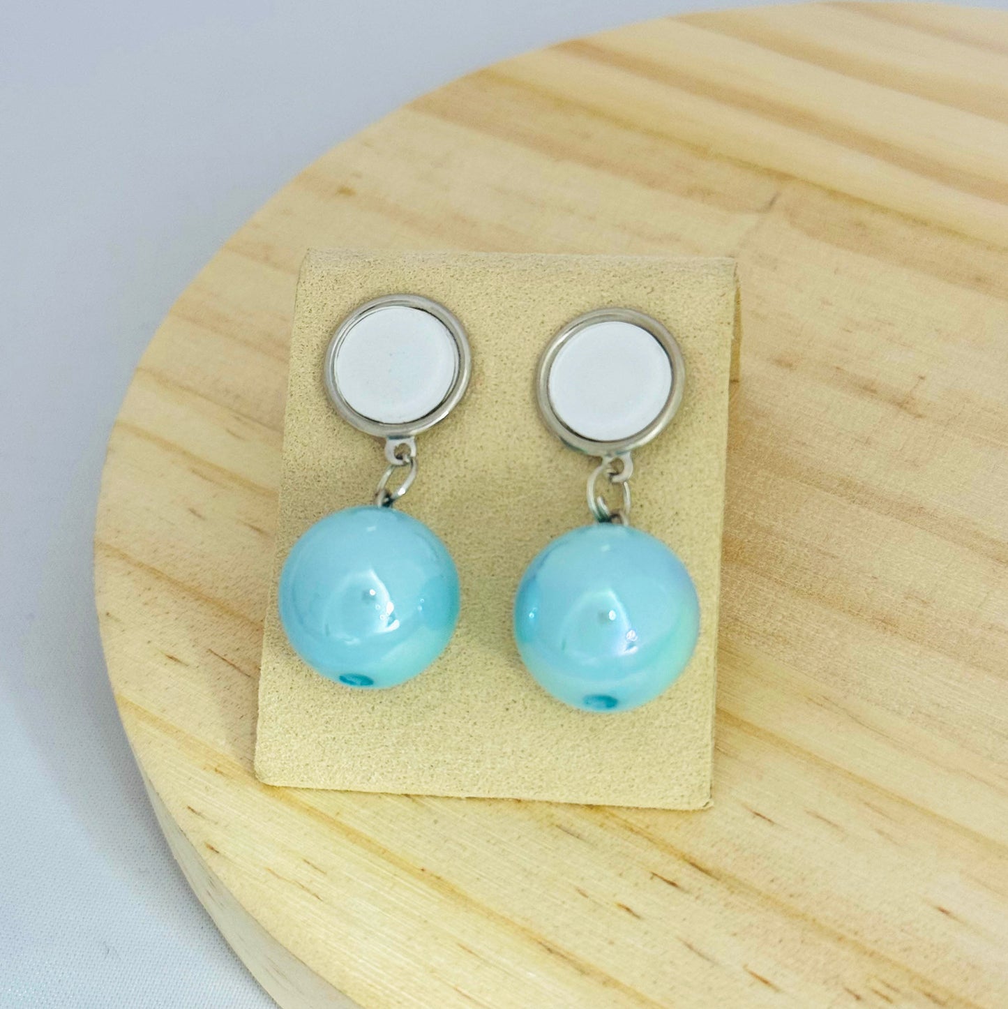 Blue Pearl Earrings