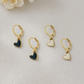 Noir Heart Earrings