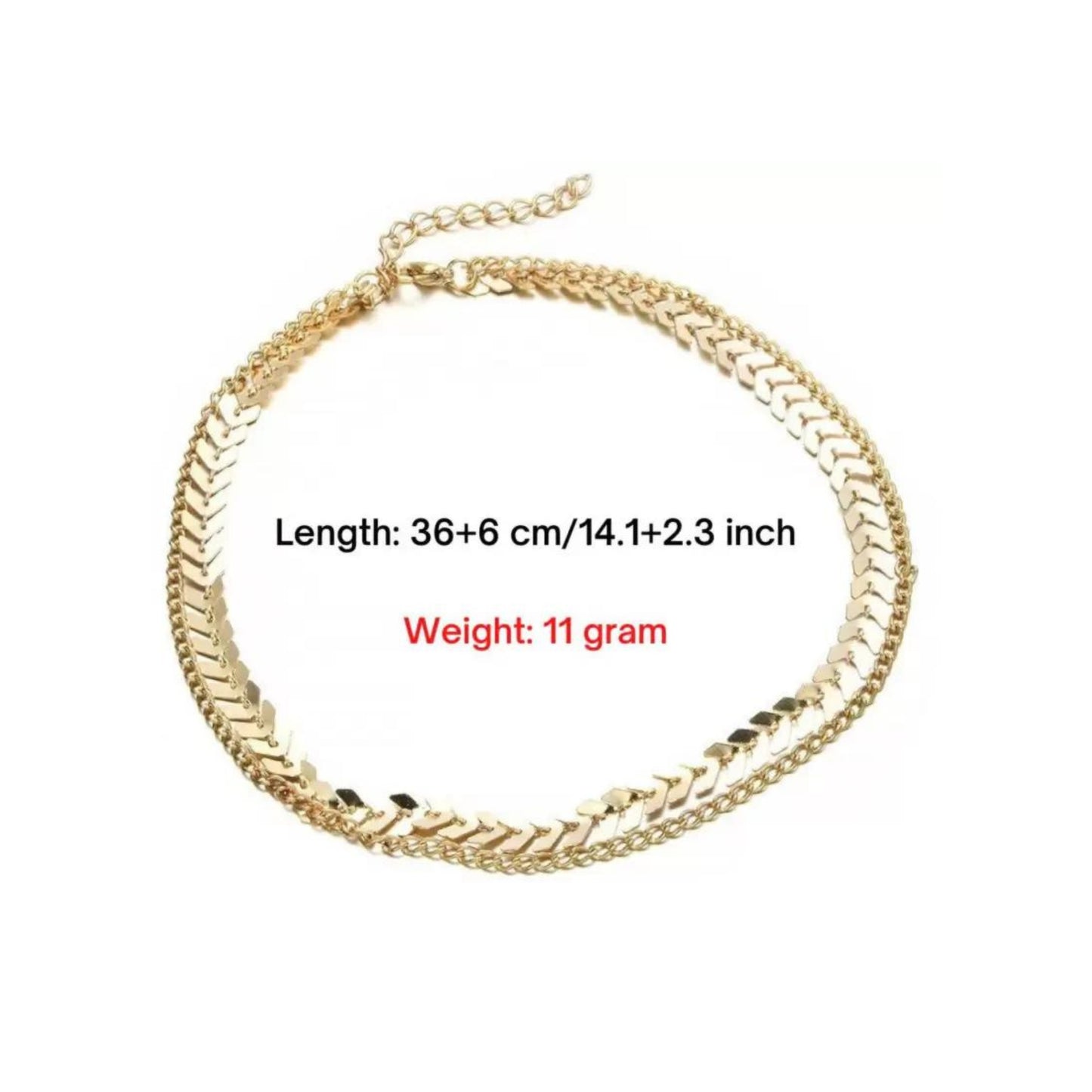 Double Chain Layered Necklace