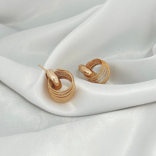 LoopLuxe Studs (Rose Gold)