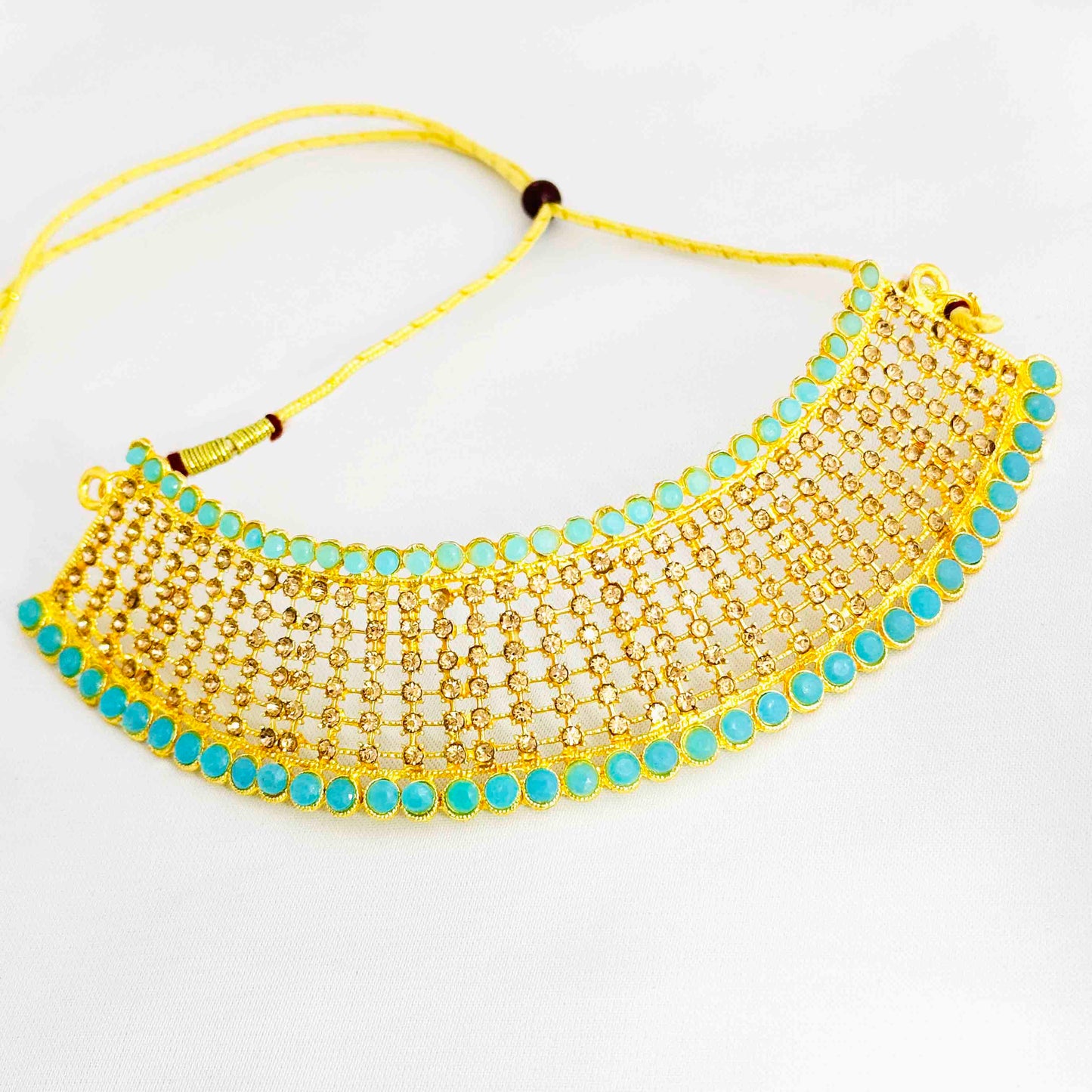 Turquoise Elegance Kundan Set