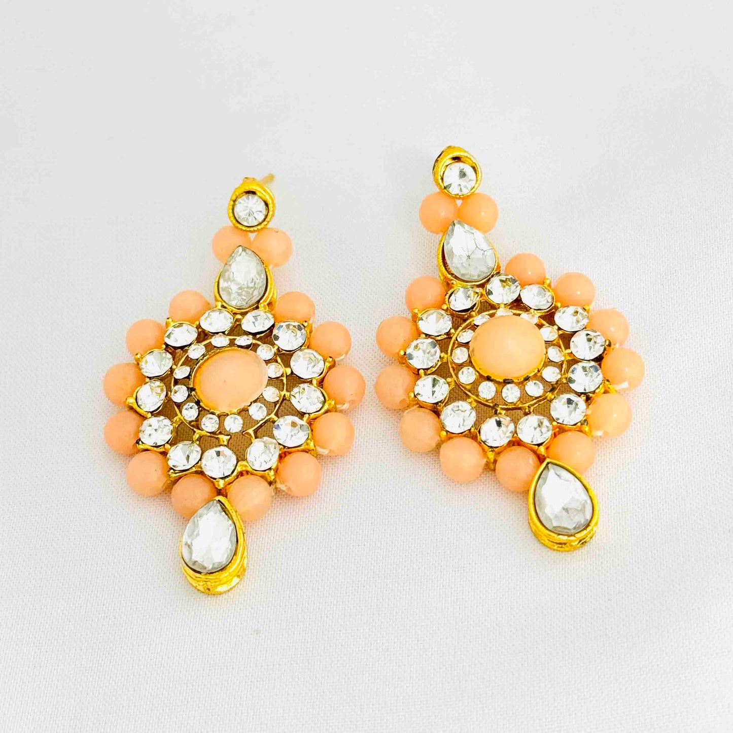 Peach Blossom Kundan Set