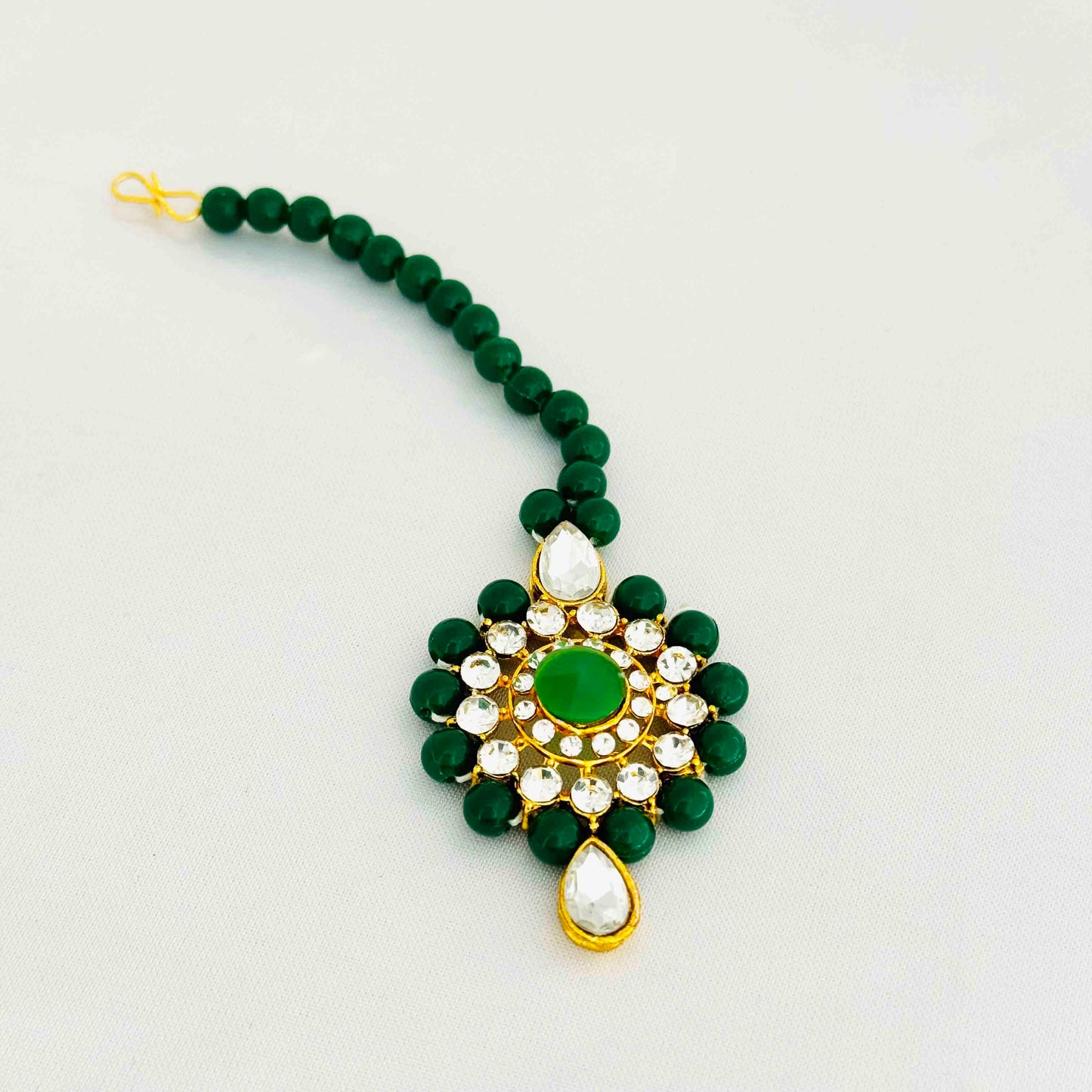 Green Pearl Kundan Set