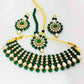 Green Pearl Kundan Set