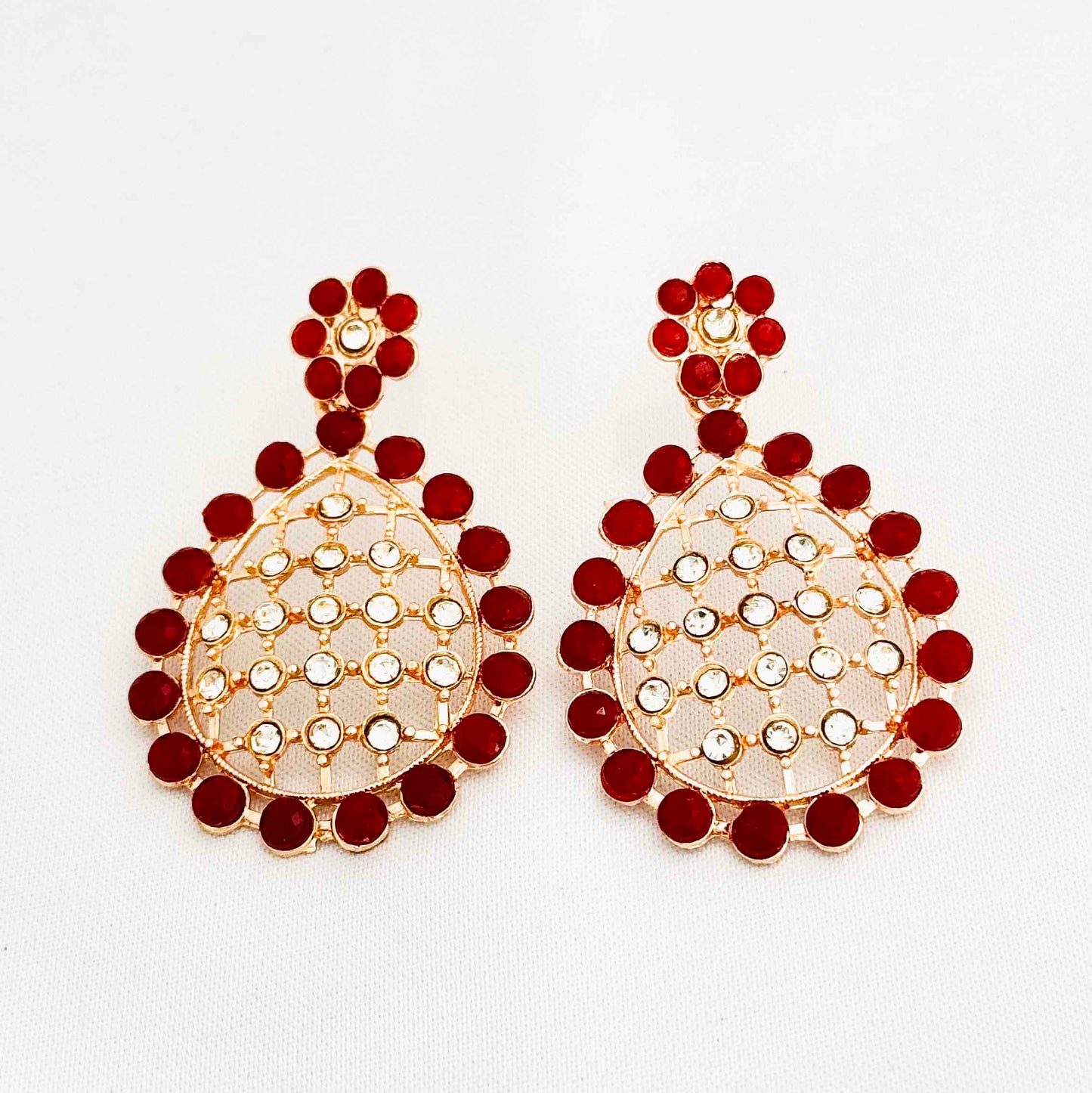 Maroon Majesty Kundan Set