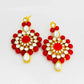 Crimson Elegance Kundan Set