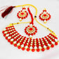 Crimson Elegance Kundan Set