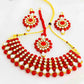 Crimson Elegance Kundan Set