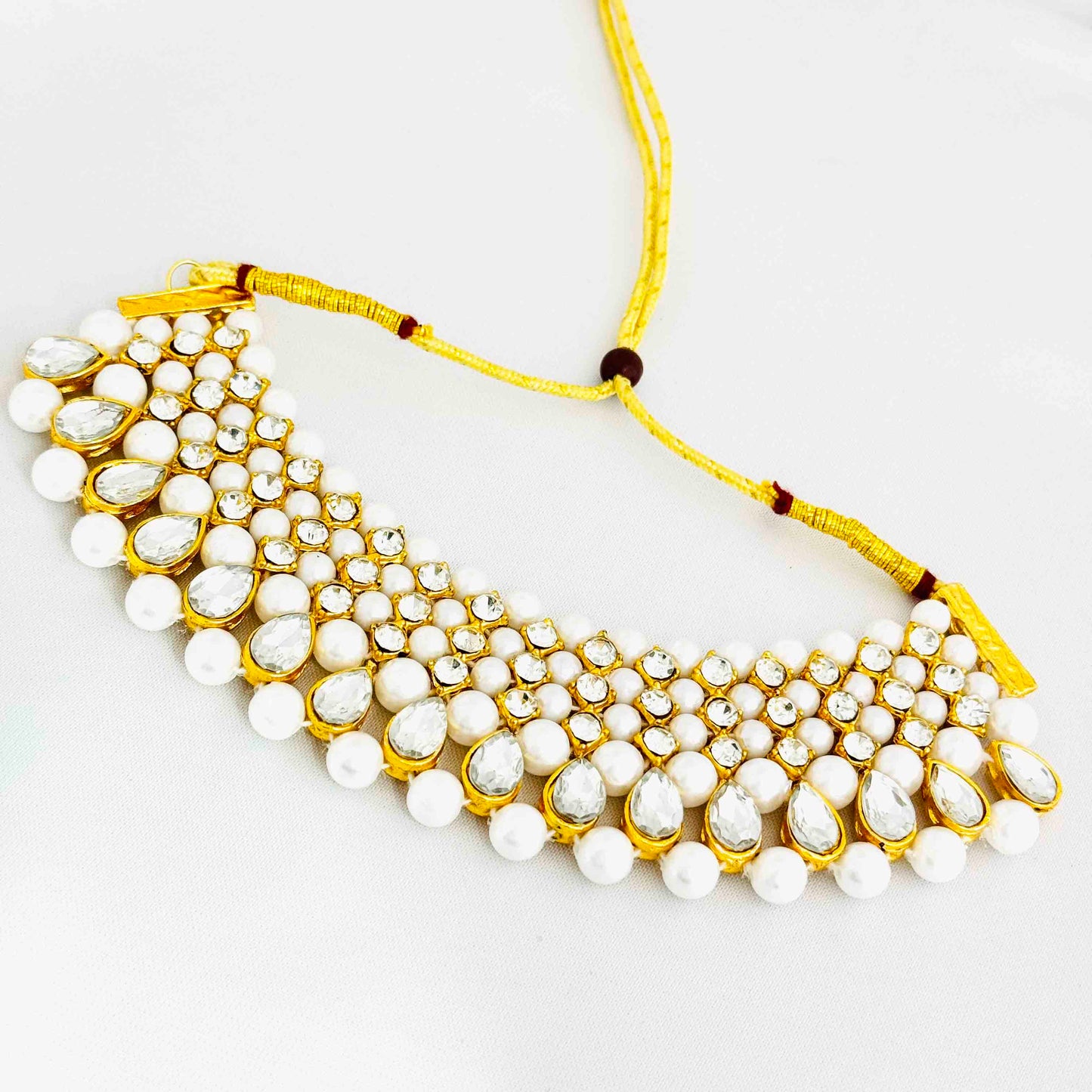 White Pearl Kundan Set