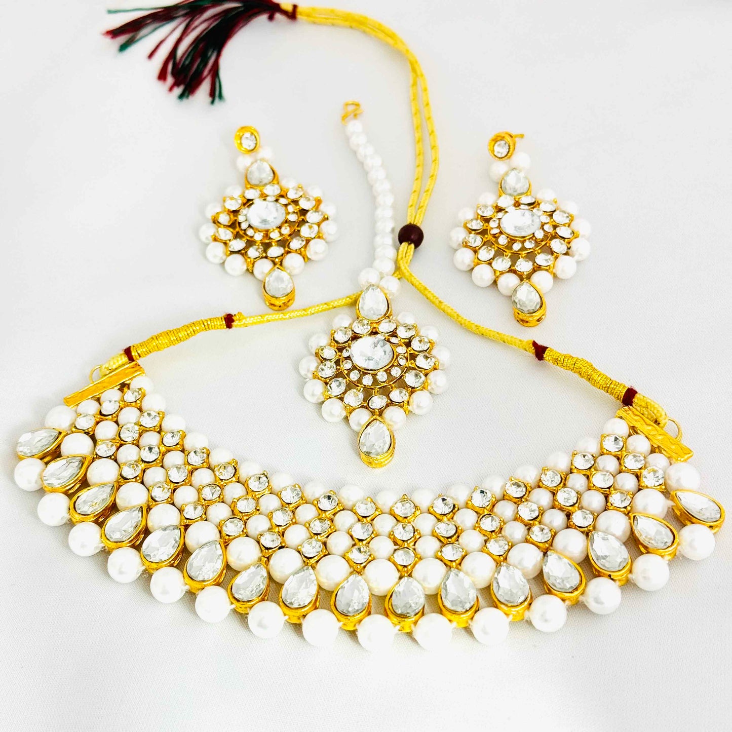 White Pearl Kundan Set