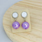 Purple Pearl Earrings