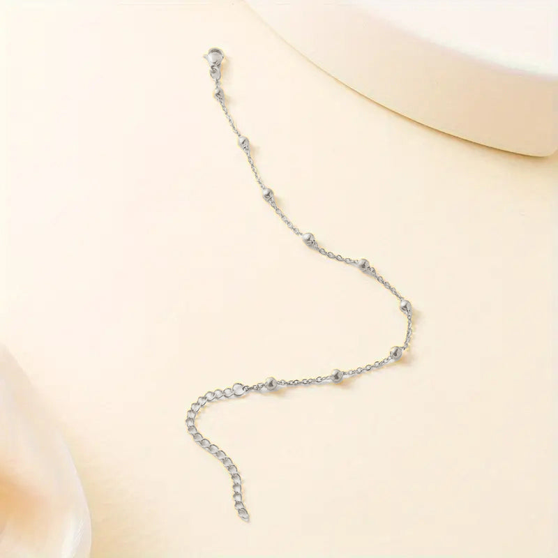 Silver Single Chain Anklet