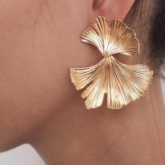 Western Leaf Design Earrings