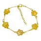 Gold Floral Bracelet