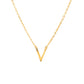 Dainty V Charm Necklace