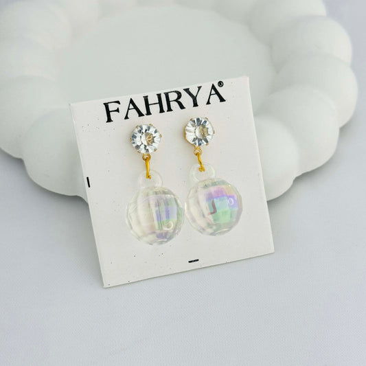 Disco Ball Drop Earrings