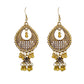 Golden Chandbali Jhumkis