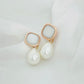 White Pearl Earrings