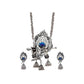 Krishna Flute Oxidized Necklace & Earrings Set