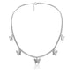Five Butterflies Single Layered Chain Necklace