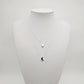 Star Moon Double Silver Layered Necklace