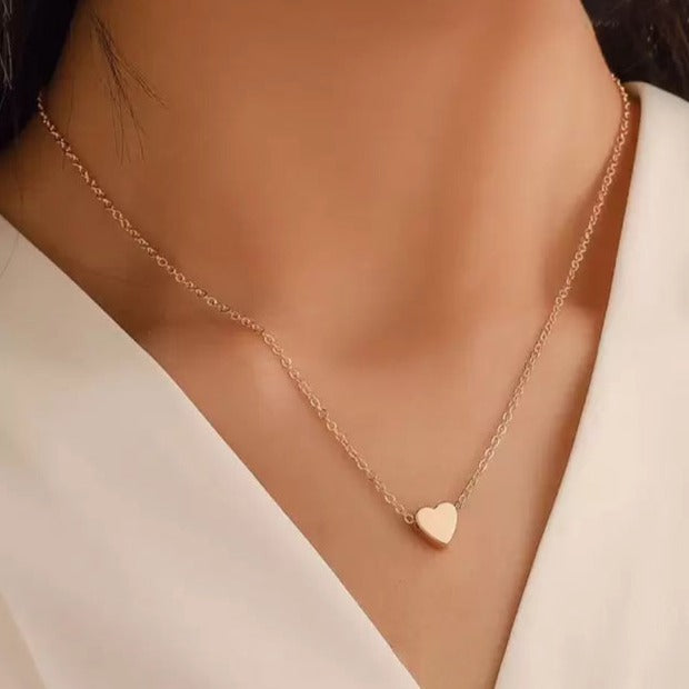 Double Rose Gold Layered Chain Necklace – Fahrya